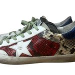 Golden Goose Superstar Sneaker Multi Color Snake White Star Size 41 or US 11 Photo 2