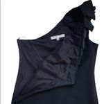 Trina Turk  Dress Black One Shoulder Ruffled Neckline Maxi Cocktail Dress Size 2 Photo 11