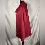 Ideology Women's Cowl Neck Pullover Long Sleeve Red Black Shirt Sweater Sz L Photo 3