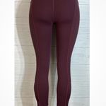 Lululemon maroon leggings size 6 Photo 3