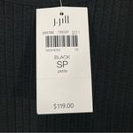 J.Jill NWT  Pintuck Pleated Black Shift Dress Long‎ Sleeve Size SMALL Petite SP Photo 3