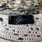 Cyrus Open Knit Sheer Crochet Blouse Women’s Beige Cottagecore Coquette Top M Photo 6