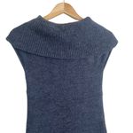 Mudd Women Mini Sweater Tunic Dress S Gray Wool Blend Cowl Neck Academia Preppy Photo 5