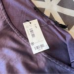 The Limited  Purple Satin Ruffle Front Knit Back‎ One Shoulder Blouse Size S Photo 9