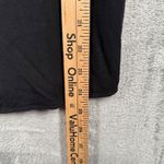 EXPRESS Top M Black Ruffle Cap Sleeve Keyhole Back Blouse Modern Minimalist Chic Photo 6