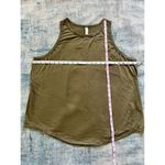 Zella  Spark Slub Jersey Tank in Olive Night Women's 1X Photo 6