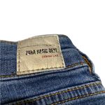 ZARA straight leg skinny silver striped jeans, womens size 6 Photo 4