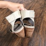 Eileen Fisher • Arts Ankle-Cuff Sandal stone beige wrap heel washed leather Photo 9