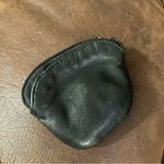 Brighton black and tan pebbled leather mini wallet coin purse retro old money Photo 5