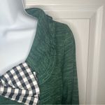 Modcloth  Emerald Green Touched by Time Ruffle Accent Buffalo Plaid Bow M NWT Photo 5