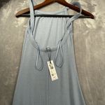 Old Navy Garage Fitted Rib Knit Maxi Dress Sz  XS Low Back Stretch Slit Resort Beach Sexy Photo 9