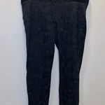 One 5 One bump it up XL maternity elastic waist black paisley print dress pants Photo 0