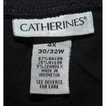 Catherines  4X 30W 32W Black Crop Leggings Comfort Waist Athletic Casual Pull On Photo 4