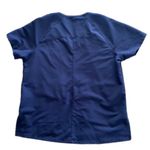 FIGS “Delmas” Navy Blue 2-Front Pockets Split Sides Scrub Top Size S Photo 2