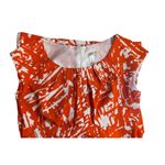 Emma & Michele  Orange White Abstract Dress Size 16 Photo 6