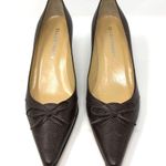 Ellen Tracy brown leather heels, Italy Photo 1