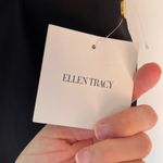 Ellen Tracy  Black Pleated Dress Shorts Gold Buttons Womens M NEW Photo 5