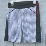 Lululemon  Size 4 Bermuda Long Shorts Striped Grey White Casual Photo 0