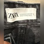 ZARA  Black‎ Distressed Denim Shorts Size 10 Photo 3