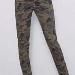 ZARA HIGH RISE CAMOUFLAGE DISTRESSED DEMIN JEANS SIZE 6 Photo 0