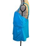 Michael Kors Vibrant Blue Swim Tankini Top with Gold Accent & removable straps Photo 4
