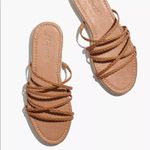 Madewell  Sandals Kathryn Espadrille Slide in Brown Amber Leather Sz 9.5 BNWT Photo 2