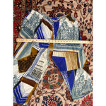 Jams World 50 Years Patchwork Abstract Print Pants Blue Multi Size Large Photo 3