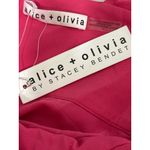 Alice + Olivia  Holly Ruffle Maxi Dress With Scarf in Raspberry 2 New Womens Gown Photo 8