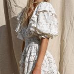 Jen's Pirate Booty Bohemian Ethereal Dainty Daydream Mini Dress White Floral Med Photo 6