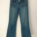 Old Navy  Blue Flare Wide Leg Jeans Photo 0
