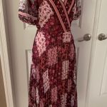 Notte Marchesa Floral Print Chiffon Midi Wrap Dress Photo 12