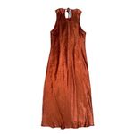 House of Harlow NWT 1960 Maxi Midi Dress Satin Silky Burnt Orange Open Back XL Photo 2
