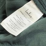 Lulus Let Me Entertain You Dark Green Satin Wide Leg Jumpsuit Size XL Party NWT Photo 6