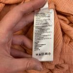 Free People  Beach Bound Tie Front Smocked Tank Top Size‎ S Pink Orange Photo 5