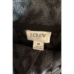 J Crew Gray/Black Quilted Button Neck Sherpa Leopard Tunic Women's Photo 6