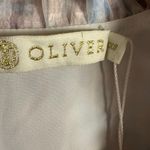 Marie Oliver Alana Floral Kaleidoscope Silk Long Sleeve Ruffled Mini Dress XXS Photo 11