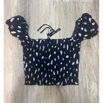 Wilfred  Navy and White‎ Smocked Top Size Medium Photo 3