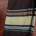 Asymmetrical print dark gray leggings sz large Photo 3