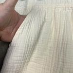 Madewell  Pants Womens Small White Cotton Gauze Pull On Casual Beachy Comfy Photo 5