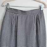 Vintage Lord & Taylor Petites Women’s Houndstooth Plaid Casual Skirt Size 8P Black Photo 2