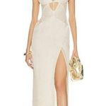 NBD Mika Maxi Dress in Ivory large New Womens Long Gown Photo 0