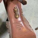 Aquazzura Firenze Suede Leather Pointed Toe Lace Up Pumps Heels 39 (US 9) Tan Size 8 Photo 8
