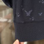 American Eagle Women's Medium Navy Full Zip Drawstring Hoodie Y2K Streetwear Photo 4