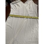 Cabernet Vintage Ivory Nylon Silky Lace Trim Full Slip Women Size 36 Length 24” Photo 5