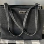 Kate Spade  New York Palm Beach Linen‎ Sam Tote Black Canvas Photo 0