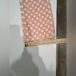 Pilcro and the Letterpress  Jeans High Rise Bootcut Raw Hem Pink Polka Dot 26 Photo 5