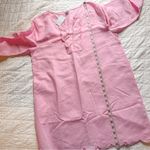 J. Crew Factory Scalloped Tunic Cover Up Petal Pink NWT NEW Medium Linen Photo 6
