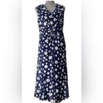 Isaac Mizrahi  Navy Blue polkadot dress size 4X NWOT Photo 1