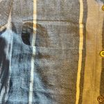 Ellen Tracy Striped Linen Blend Tunic Shirt Dress Womens Small Roll Tab Sleeves Photo 2