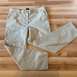 Talbots Women's 12 Khaki Relaxed Chino Pants Straight Leg Mid Rise Cotton Photo 0